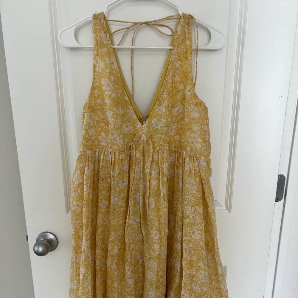 J-crew yellow sun dress